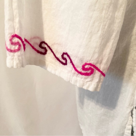 Shoe Shack Boho Embroidered Blouse L - Picture 6 of 8